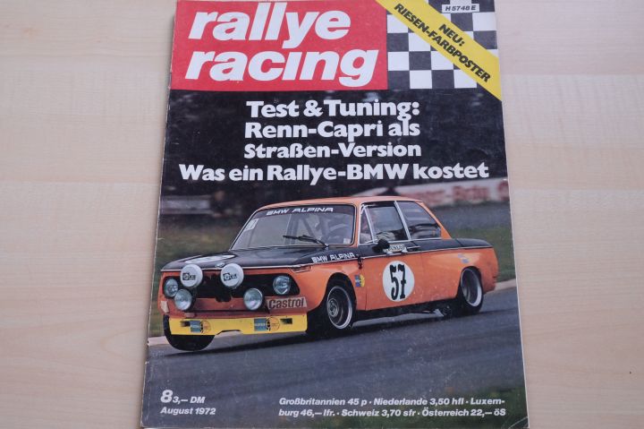 Deckblatt Rallye Racing (08/1972)